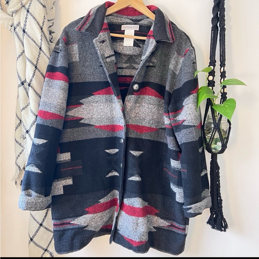 Vintage 90s Northern Isles Western Wool Blend Jacket